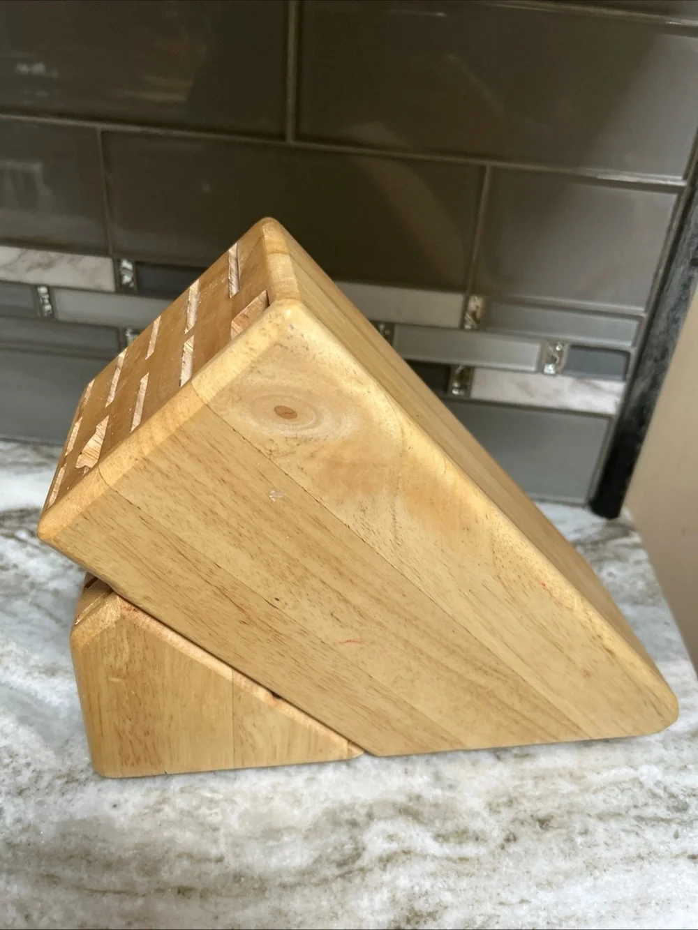 Wusthof Knife Block 17 Slot Block Holder 11 Upper Slots 6 Steak Knife Slots
